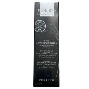Perlier Black Rice Platinum Eye Contour Serum Beauty Flash Effect 1.5 oz - NEW